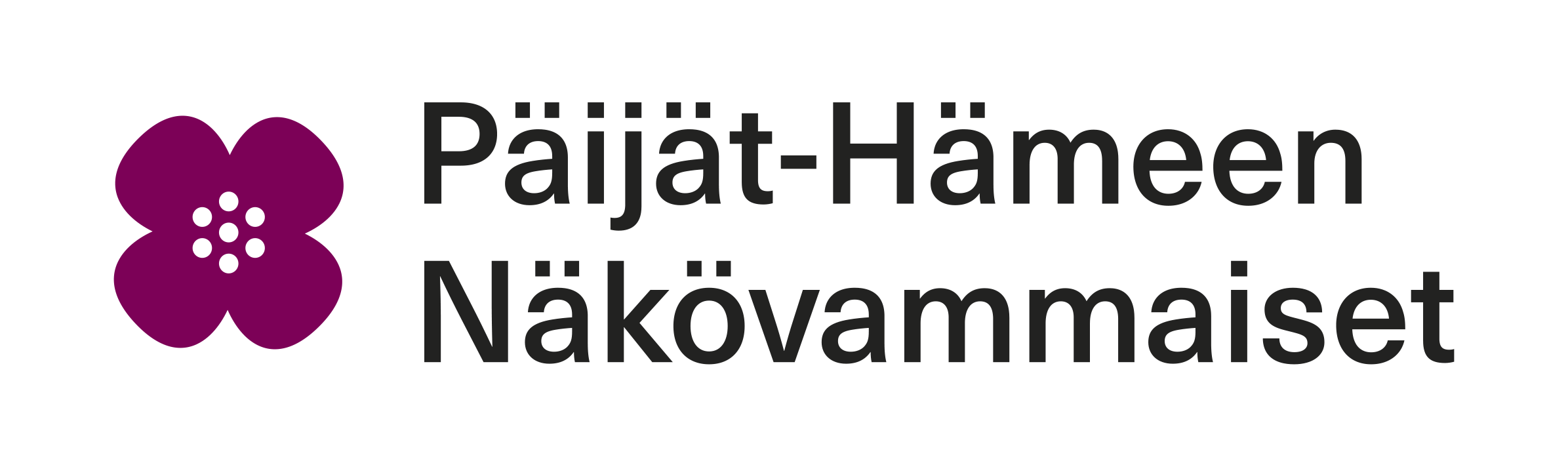 The logo of Päijät-Hämeen Näkövammaiset.